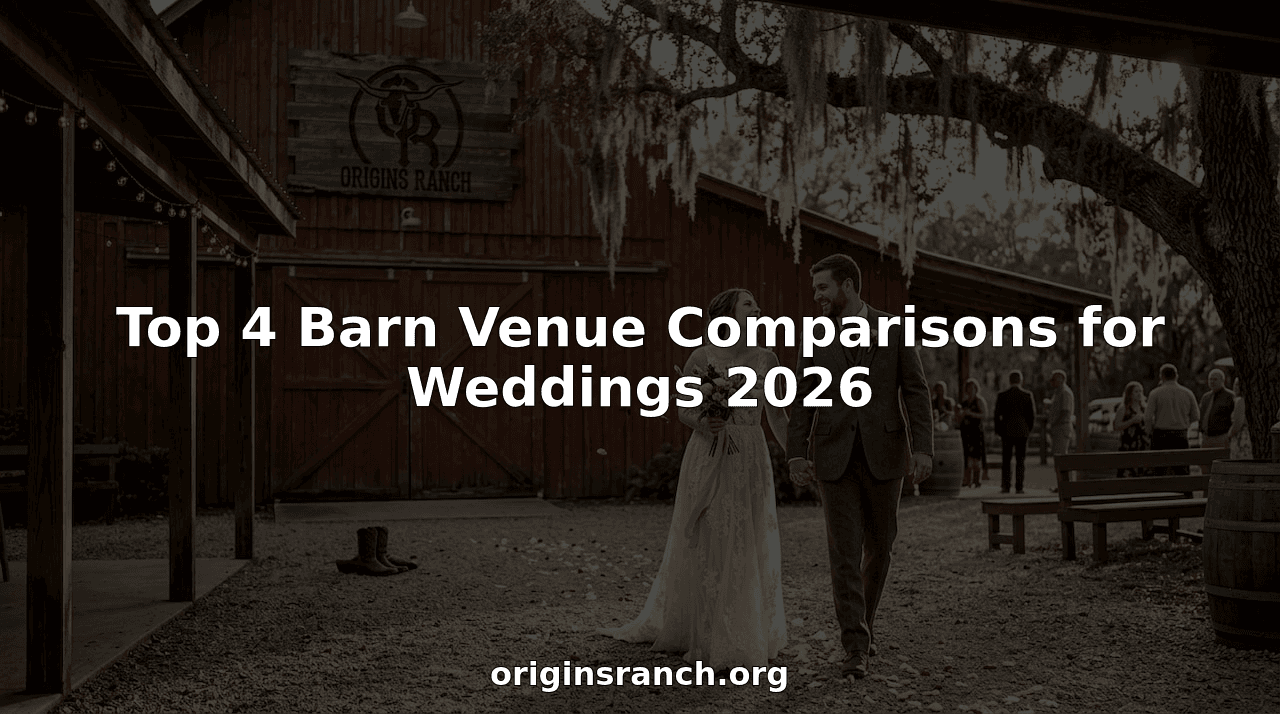 Top 4 Barn Venue Comparisons for Weddings 2026