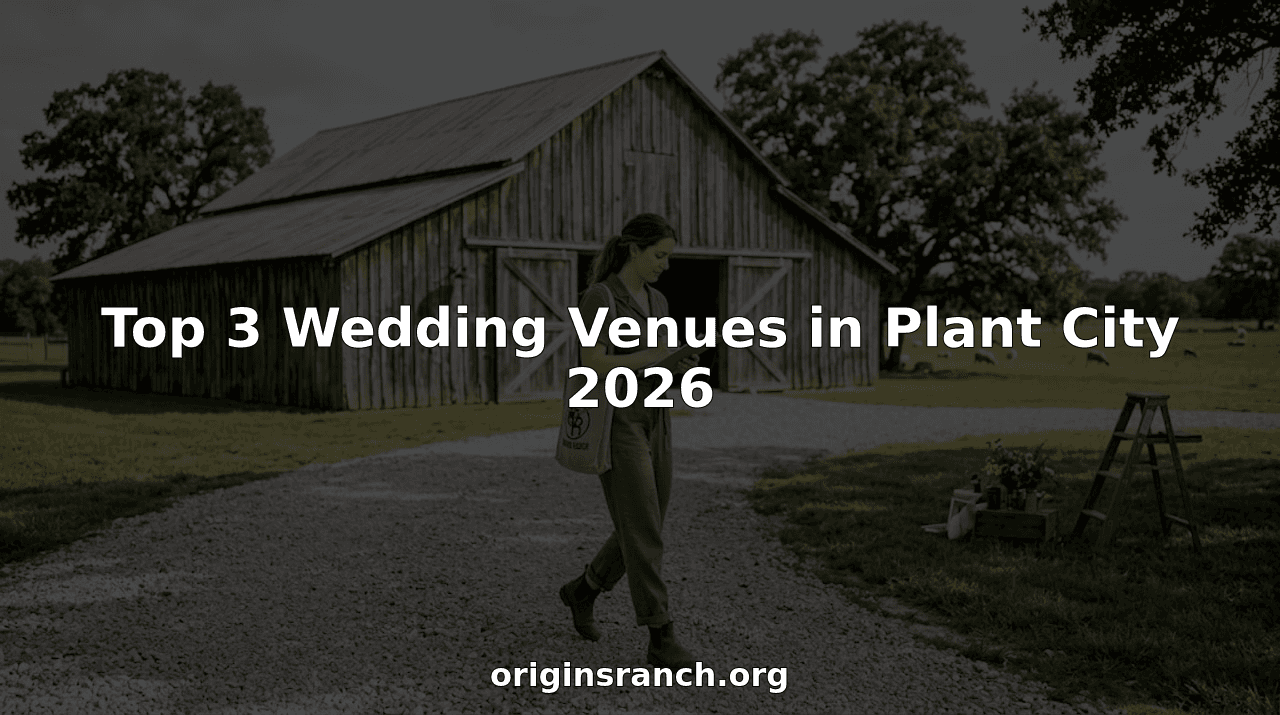 Top 3 Wedding Venues in Plant City 2026