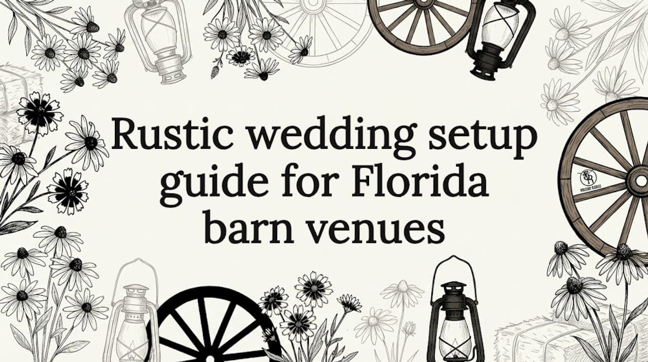 Rustic wedding setup guide for Florida barn venues