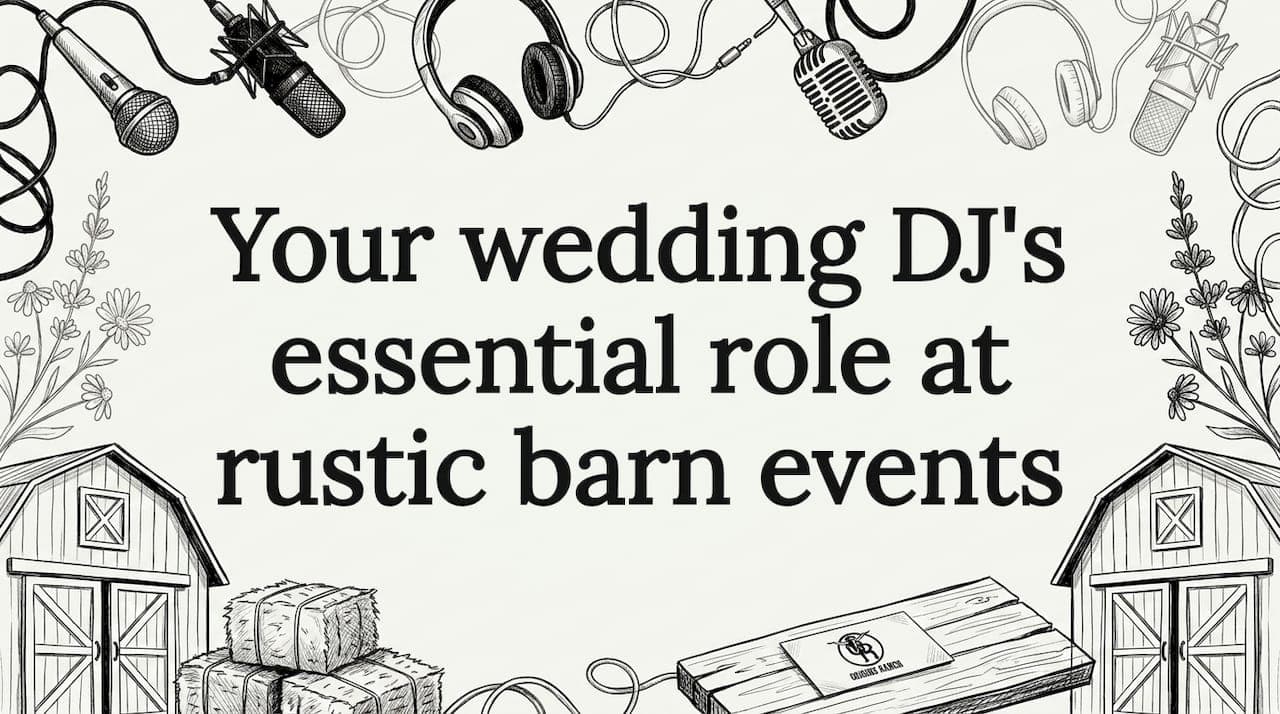 Your wedding DJ's essential role at rustic barn events