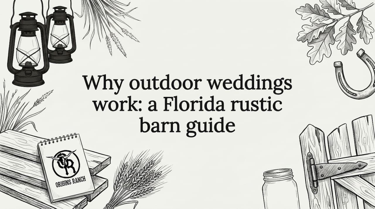 Why outdoor weddings work: a Florida rustic barn guide