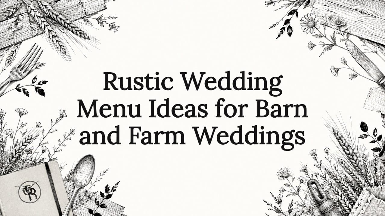 Rustic Wedding Menu Ideas for Barn and Farm Weddings