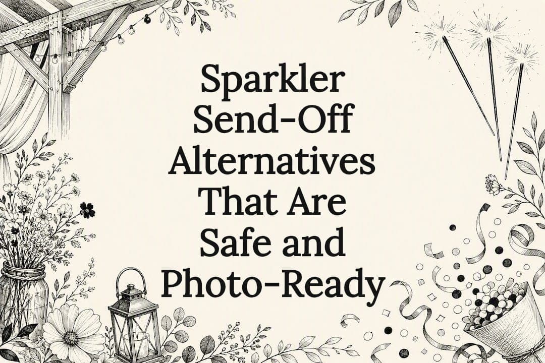 Sparkler Send-Off Alternatives That Are Safe and Photo-Ready