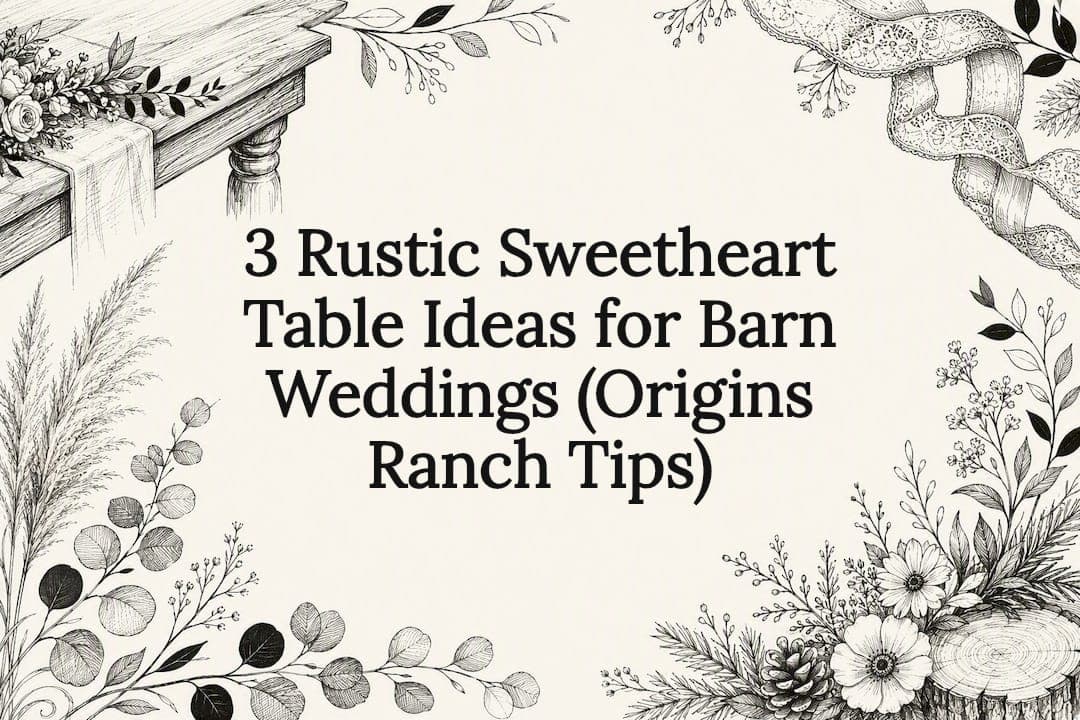 3 Rustic Sweetheart Table Ideas for Barn Weddings (Origins Ranch Tips)