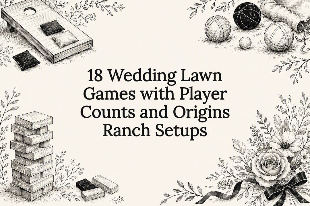 18 Wedding Lawn Games with Player Counts and Origins Ranch Setups