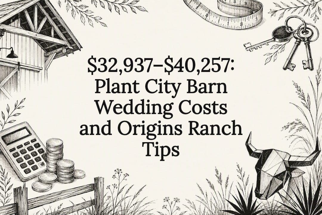 $32,937–$40,257: Plant City Barn Wedding Costs and Origins Ranch Tips