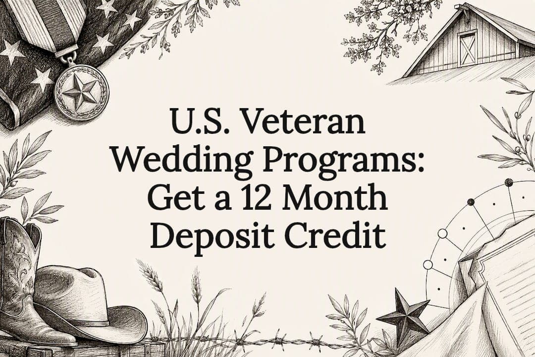 U.S. Veteran Wedding Programs: Get a 12 Month Deposit Credit