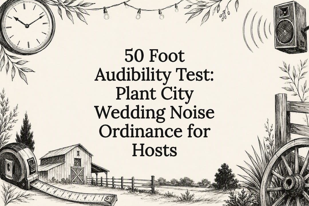 50 Foot Audibility Test: Plant City Wedding Noise Ordinance for Hosts