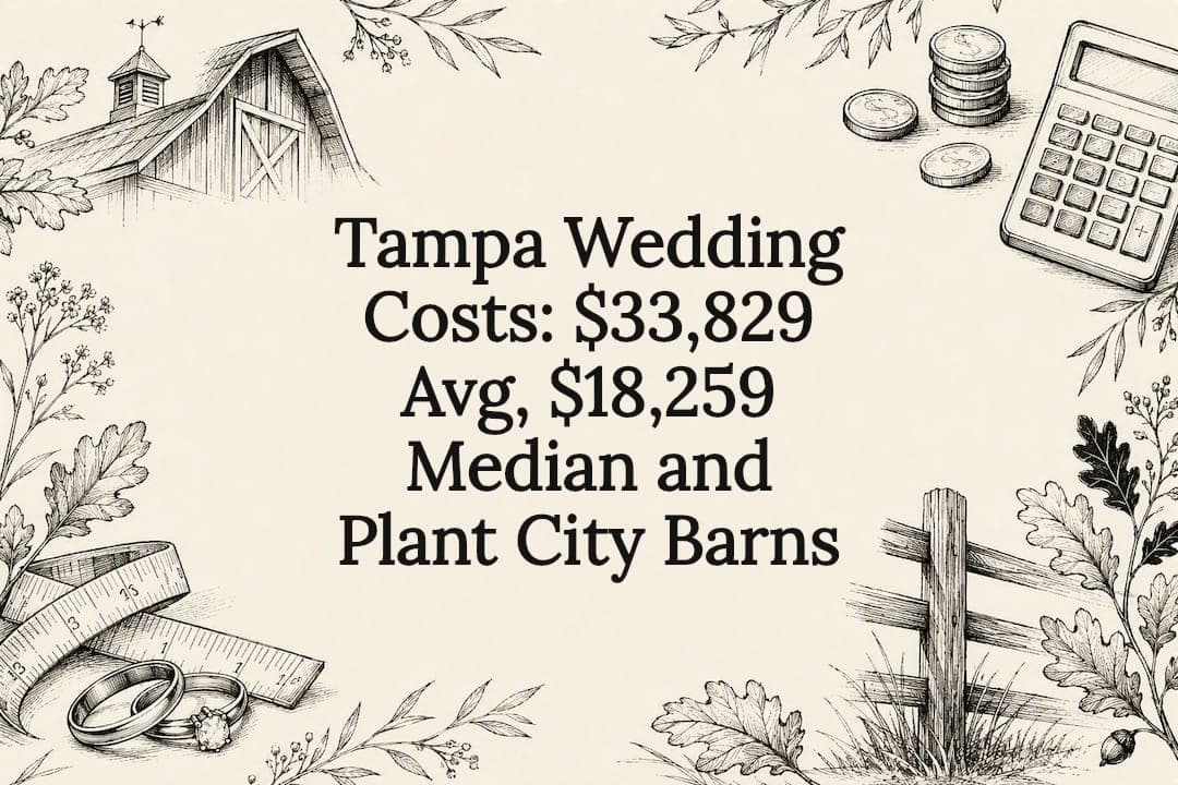 Tampa Wedding Costs: $33,829 Avg, $18,259 Median and Plant City Barns