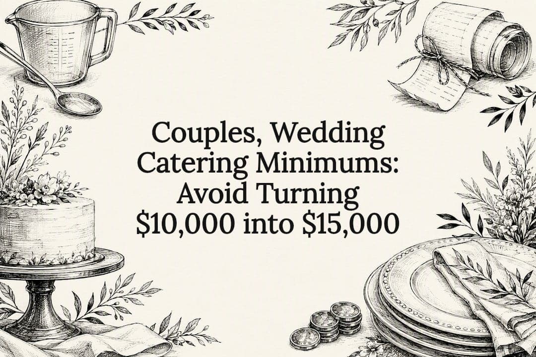 Couples, Wedding Catering Minimums: Avoid Turning $10,000 into $15,000
