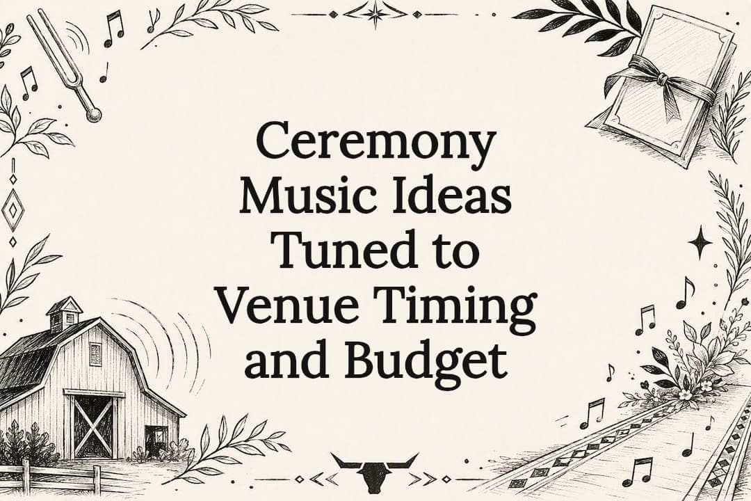 Ceremony Music Ideas Tuned to Venue Timing and Budget