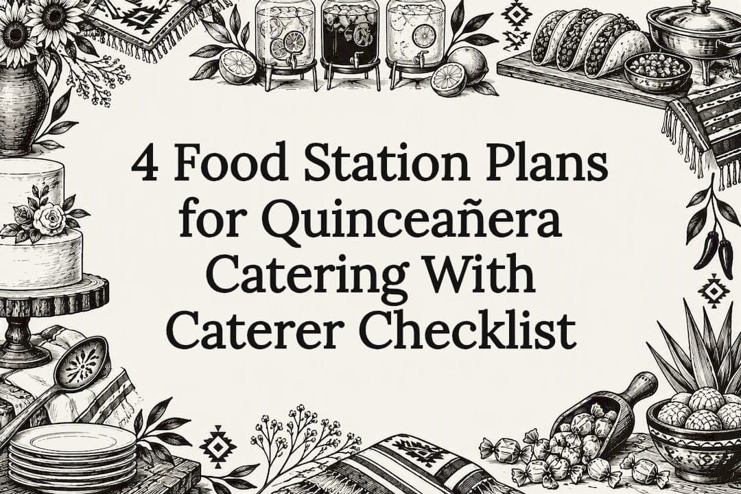4 Food Station Plans for Quinceañera Catering With Caterer Checklist