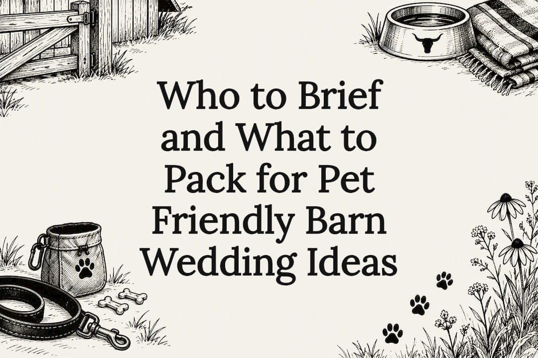 Who to Brief and What to Pack for Pet Friendly Barn Wedding Ideas