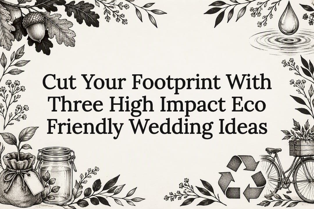 Cut Your Footprint With Three High Impact Eco Friendly Wedding Ideas