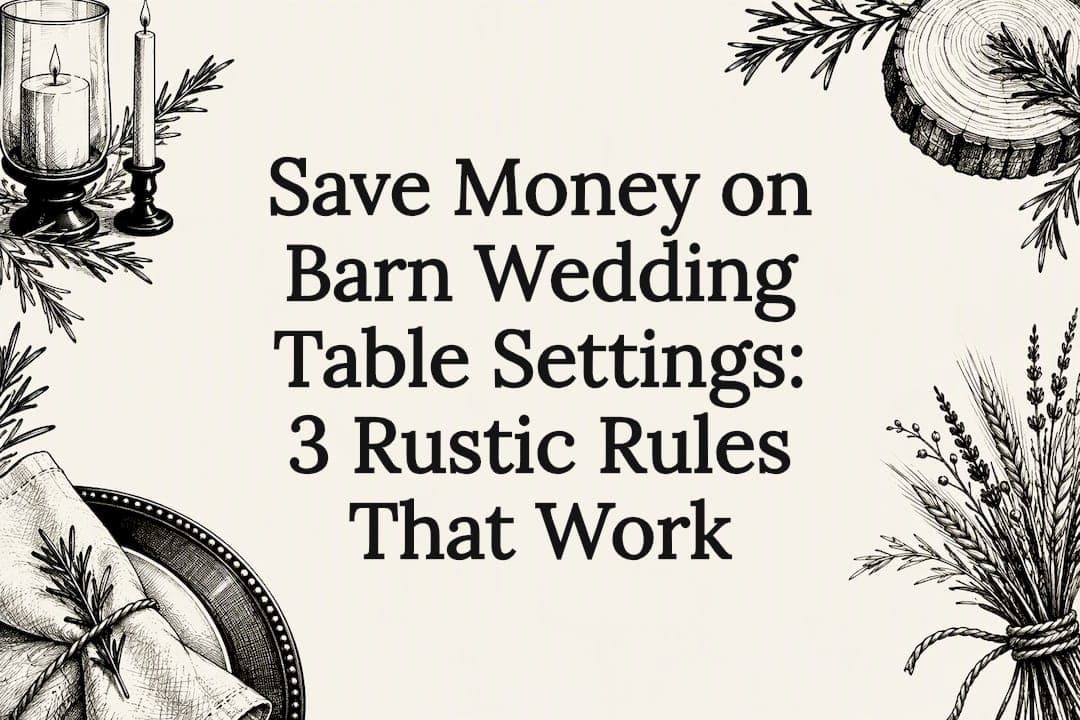 Save Money on Barn Wedding Table Settings: 3 Rustic Rules That Work
