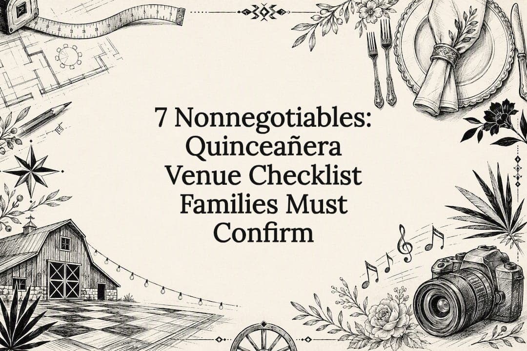 7 Nonnegotiables: Quinceañera Venue Checklist Families Must Confirm