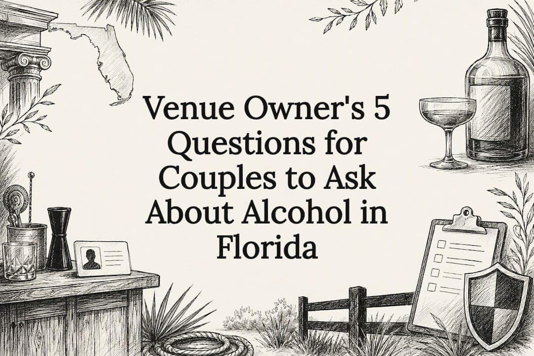 Venue Owner's 5 Questions for Couples to Ask About Alcohol in Florida