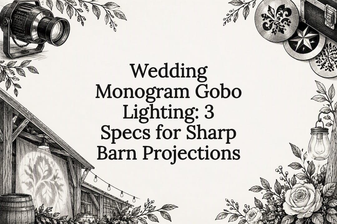 Wedding Monogram Gobo Lighting: 3 Specs for Sharp Barn Projections