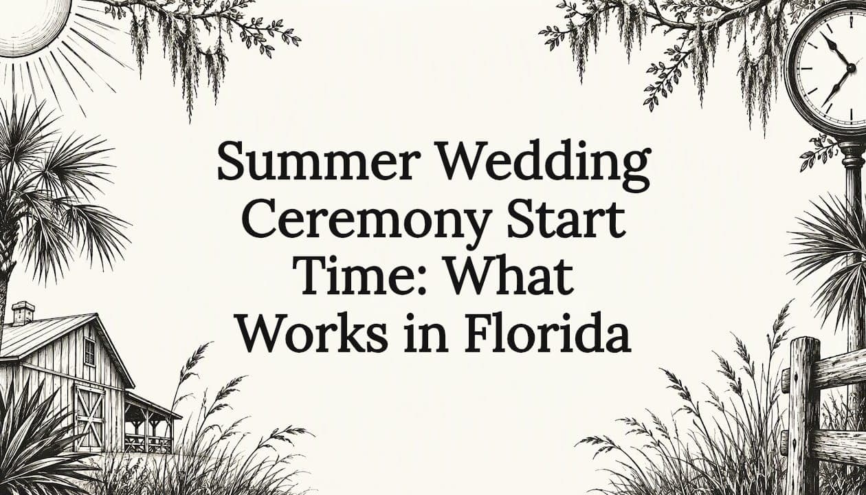 Summer Wedding Ceremony Start Time: What Works in Florida