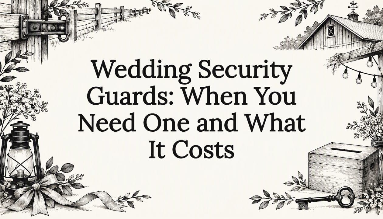 Wedding Security Guards: When You Need One and What It Costs